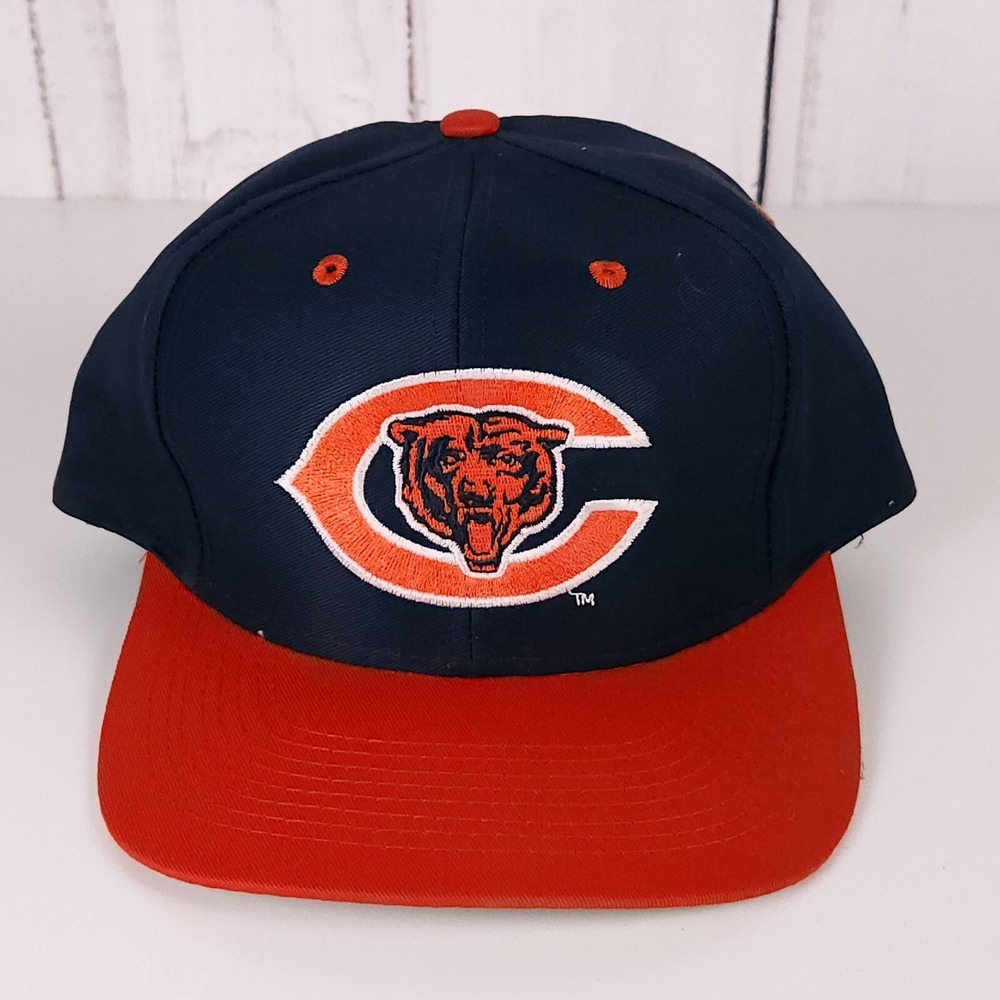 Chicago Bears NFL Snapback Cap Hat Logo 7 VTG Competitor Two-Tone Navy Orange